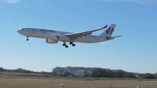 Wamos Air Airbus A330 Gracefully Lands  A Symphony of Aviation [upl. by Bierman]