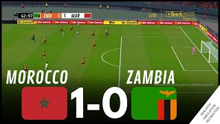 المغرب 10 زامبيا أبرز أحداث المباراة • محاكاة لعبة فيديو AFCON2023 [upl. by Kronfeld]