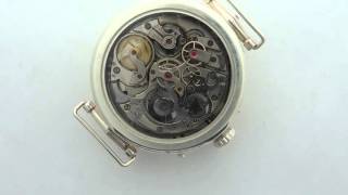 Invicta minute repeater chronograph in new solid silver case [upl. by Stanwood]