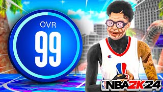 FASTEST WAY TO HIT 99 OVERALL amp MAX BADGES IN NBA 2K24 BEST VC METHODS [upl. by Arny235]