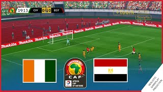 Cote dIvoire vs Egypt  Africa Cup of Nations 2022  Simulation amp Prediction [upl. by Neetsyrk]