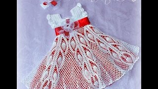 Crochet Patterns for crochet baby dress 95 [upl. by Ehsrop898]