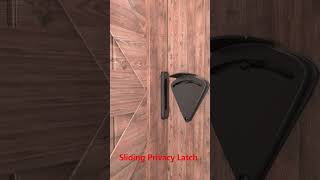 Sliding Privacy Latch woodworking doorlock automaticdoorlock [upl. by Schwejda]