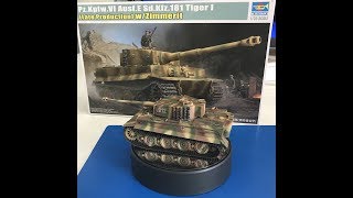 Building The Trumpeter Tiger 1 with new Zimmerit [upl. by Alad]