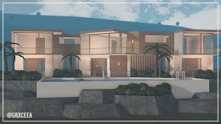 Modern Vacation Villas  Bloxburg Speedbuild  Grxceea [upl. by Candis117]