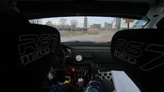 62 Rajd Barbórka Onboard Polfa Tarchomin Subaru Impreza 555 Madziara Pawłowski [upl. by Anul]