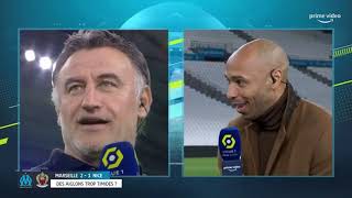 Galtier nous dit qui est le meilleur entre Benzema et Thierry Henry Bengous 😂  OM 21 OGC NICE [upl. by Black]