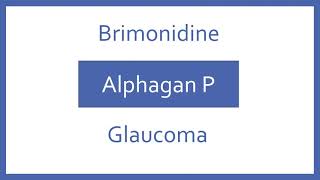 Brimonidine Pronunciation  Generic Name Brand Name Indication Top 200 Drugs PTCB PTCE NCLEX [upl. by Tivad495]