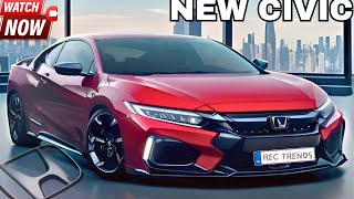 NEW GENERATION 2025 Honda Civic Unveiled  FIRST LOOK With Modern Design [upl. by Arbas]