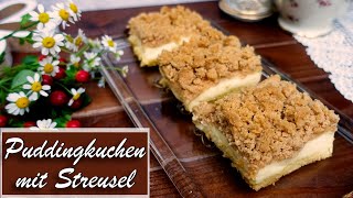 Pudding Streuselkuchen vom Blech [upl. by Einalem]