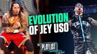 Evolution of Jey Uso’s entrance WWE Playlist [upl. by Sirod]