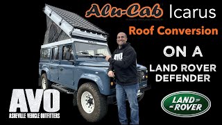 💥 AluCab Icarus Roof Conversion on a Land Rover Defender [upl. by Inkster]