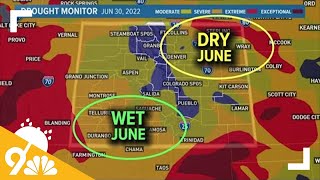 Monsoon season impacts Colorados drought conditions [upl. by Maiga351]