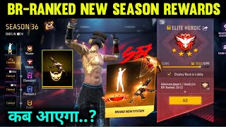 BR Ranked New Season 37 Rewards  New Rank System Free Fire 1 January 2024 New Rank Season Freefire [upl. by Chancellor]