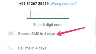 Fix Whatsapp Verification Time problem Code Waiting And Wrong Code add Problem [upl. by Dincolo]