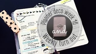 Planner Deco Week 46 amp Weekly Turn Out Pocket Moleskine Planner [upl. by Naul158]