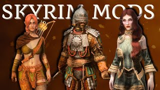 Skyrim Mods  Showcasing New Armors [upl. by Aeikan962]