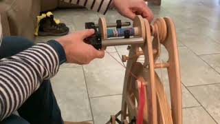 level winding system video from julie for the ashford joy 2 spinning wheel from lws myautowindercom [upl. by Connell]