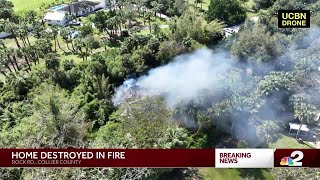 Firefighter injured in Golden Gate Estates house fire [upl. by Lurleen945]