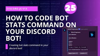 Building a Bot Stats Command in Discordjs v14  Discord Bot Tutorial [upl. by Halludba62]