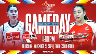 CIGNAL vs CHERY TIGGO  Full Match  Preliminaries  202425 PVL AllFilipino Conference [upl. by Neitsabes]