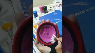 painting on plateart artist painting plate viral explore shorts videos trending ai [upl. by Berkow]