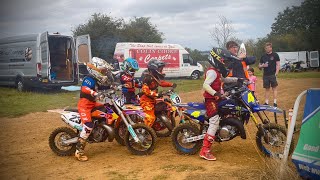 Our Boys Getting Competitive At Weedon Moto X Track KTM 50 amp 65 TrickorTrack [upl. by Ceporah980]