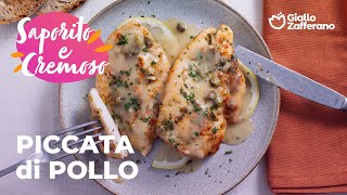 PICCATA di POLLO  SECONDO PIATTO SEMPLICE e CREMOSO😋💛🍗 [upl. by Hallie267]