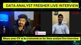 Amazing Data Analyst Mock Interview  Data Science Live Mock Interview  Data AnalyticsData Science [upl. by Billi364]