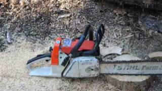 Stihl 026 Chainsaw with 20quot Bar test [upl. by Reggie]