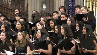 Shalom Aleichem  Syosset High School Chamber Chorus Sings at St Pats Cathedral  Dec 2023 [upl. by Ralf]