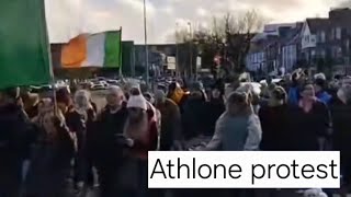 Athlone locals protest planned new accommodation centre for 1000 male asylum seekers [upl. by Beverly]