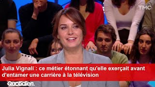 Julia Vignali  ce métier étonnant quelle exerçait avant dentamer une carrière à la télévision [upl. by Ahseeyt]