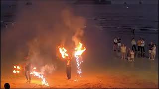 Ao Nang Beach  Fire show  Krabi আও নাং বিচ  ক্রাবি থাইল্যান্ড Thailand [upl. by Ketti]