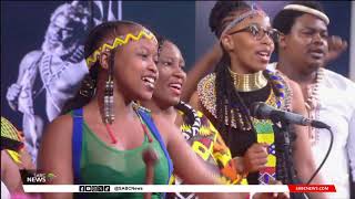 STUDIO PERFORMANCE  Mbuso Khoza celebrating AmaZulu culture in song [upl. by Brawner]