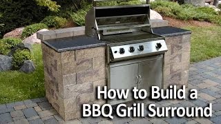 How to Build a BBQ Grilling Station or Grill Surround [upl. by Neyu]