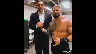 WWE Great khali and roman Reigns and all WWE superstar 💪💪 🔥🔥wwe [upl. by Gasper]