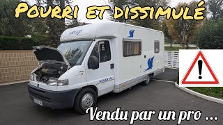 Campingcar  Cachemisère et humidité encore une épave  Vendu par un professionnel [upl. by Nivanod]