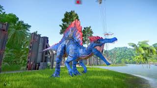 Gigarex Dinosaur Evolution Spinosaurus vs King T Rex Giant Indominus Rex Escape Godzilla Jurassic [upl. by Aleil]