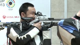 Finals 10m Air Rifle Men  ISSF RifleampPistol World Cup 2013 Changwon KOR [upl. by Jeroma286]