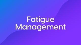 Fatigue Management Course Trailer [upl. by Urias]