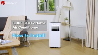 DrPrepare  How to Install the 8000 BTU Portable Air Conditioner [upl. by Emelda]