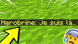 Je Vais Faire APPARAITRE HEROBRINE Dans Mon Monde Minecraft [upl. by Nylhtac681]