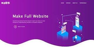 How To Make A Website Using HTML CSS Bootstrap  Complete Website Design Tutorial [upl. by Nelubez]