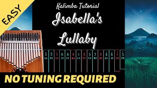 Isabella’s Lullaby  The Promised Neverland OST  Kalimba Tutorial Easy [upl. by Mllly]