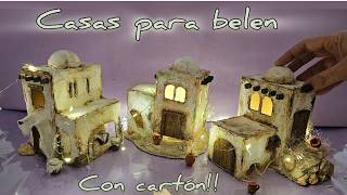 🍂Haz CASITAS para el BELEN o PESEBRE🍂 [upl. by Annaert]