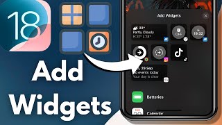 How To Add Widgets To iPhone LockScreen iOS 18 [upl. by Cayser613]