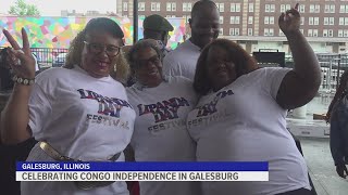 Celebrating Congos independence day in Galesburg [upl. by Suhploda]