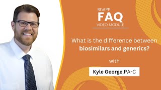 FAQ What is the difference between biosimilars and generics [upl. by Atsyrhc]