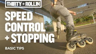 How to Control Speed  Stop on Inline Skates  Inline Skating Tips [upl. by Tenom218]